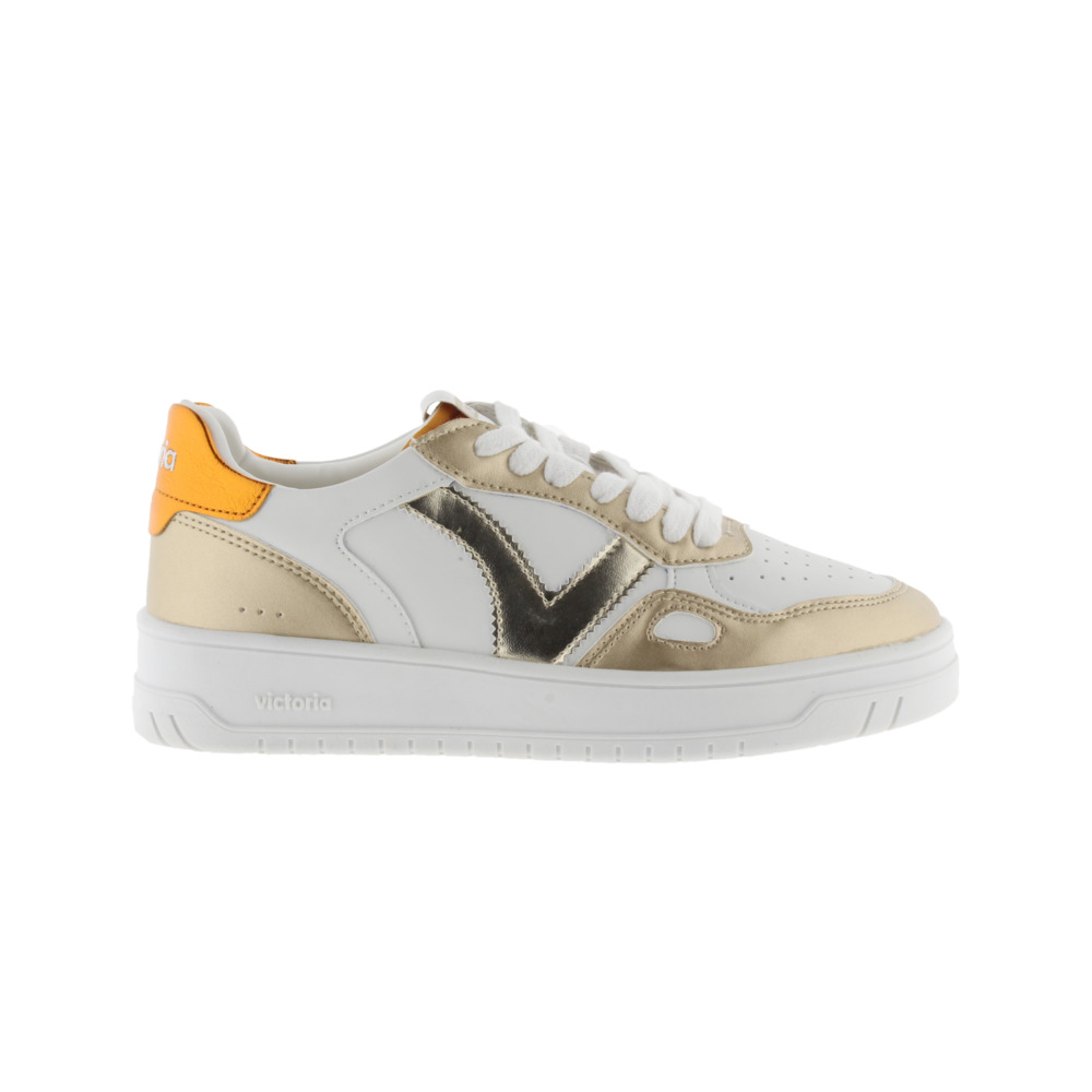 Victoria Seúl Zapatillas de efecto piel con piezas metalizadas 1257120