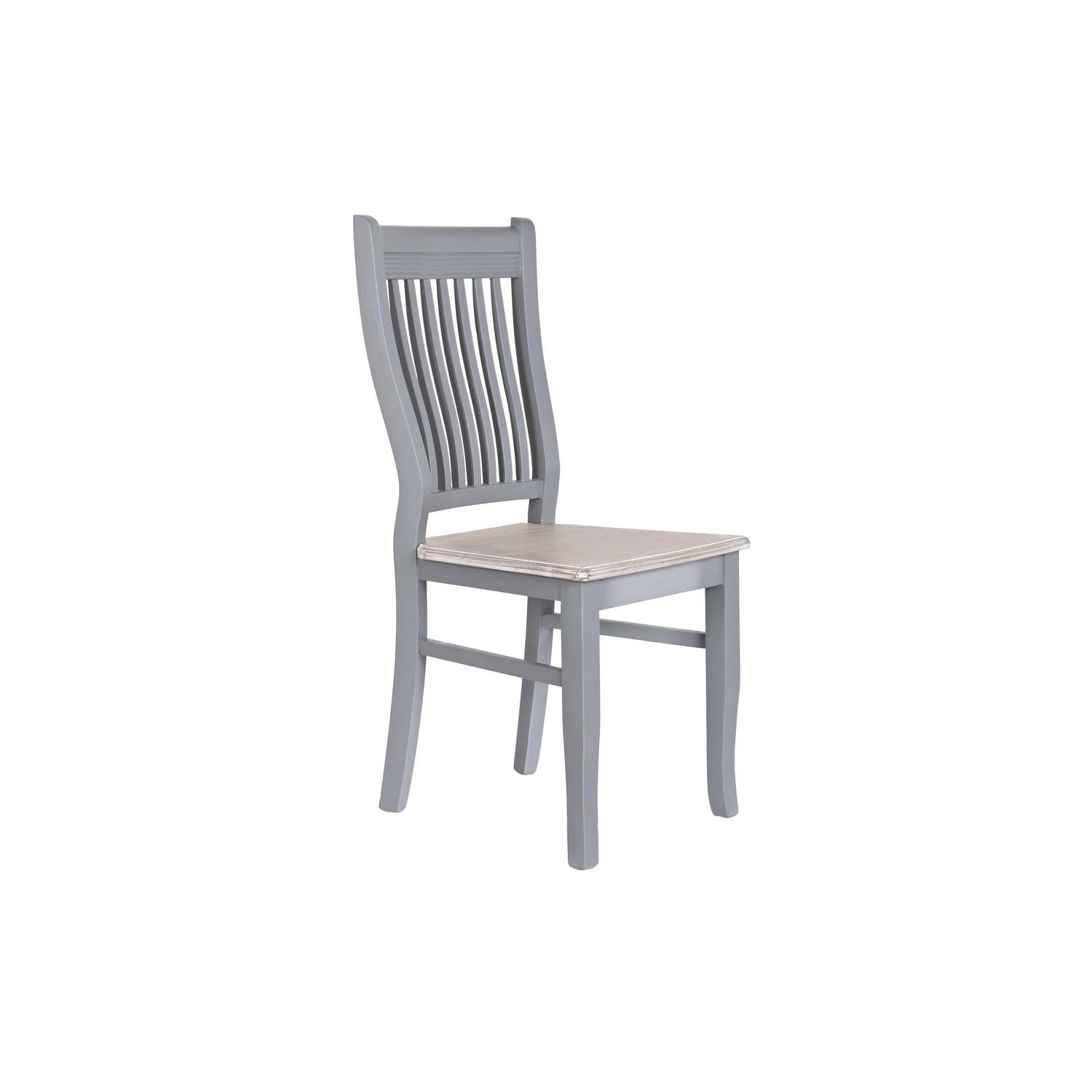 SILLA PAULOWNIA MDF 40X42X94,5 GRIS FIJALO MB201457