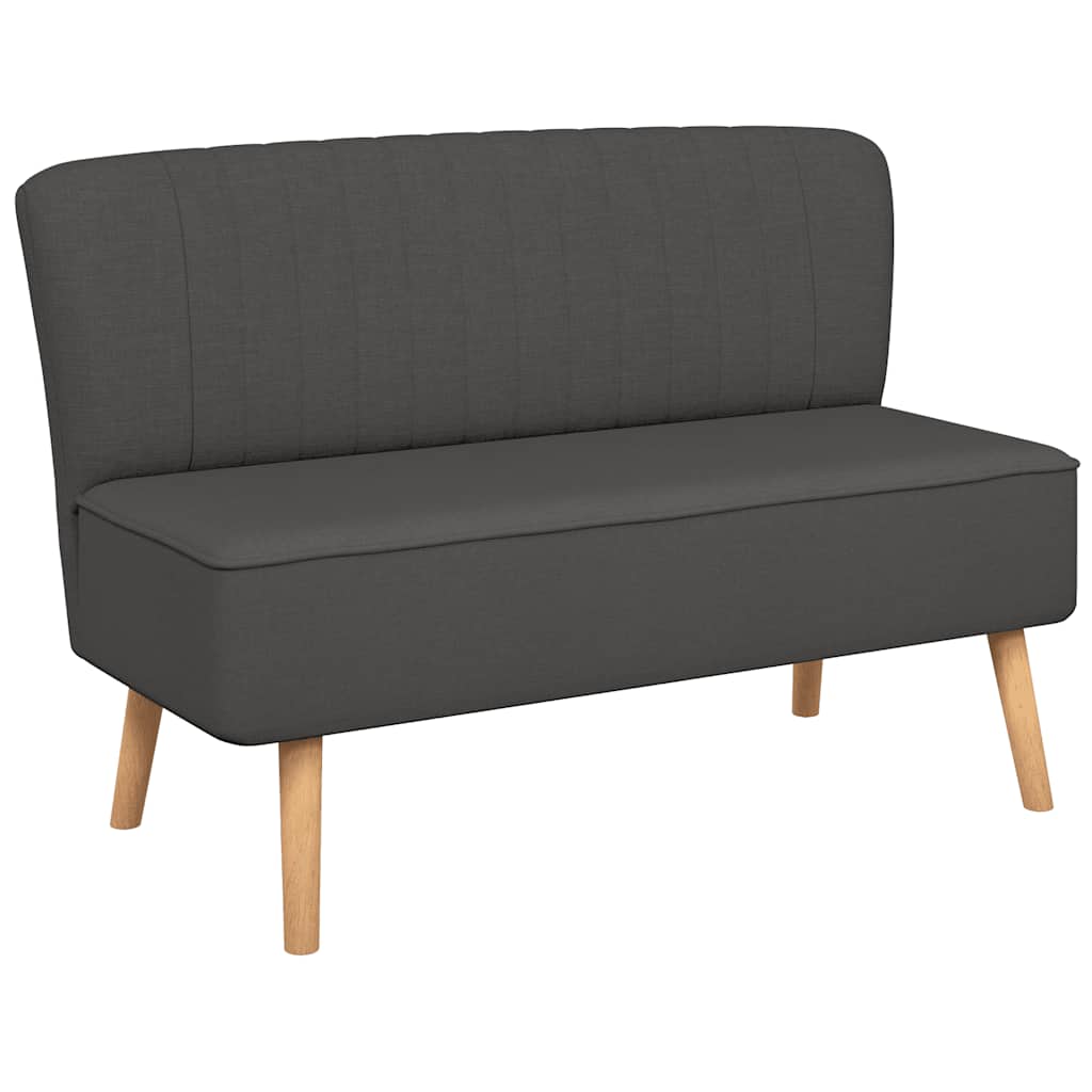 vidaXL Sofá de tela gris oscuro 117x55,5x77 cm