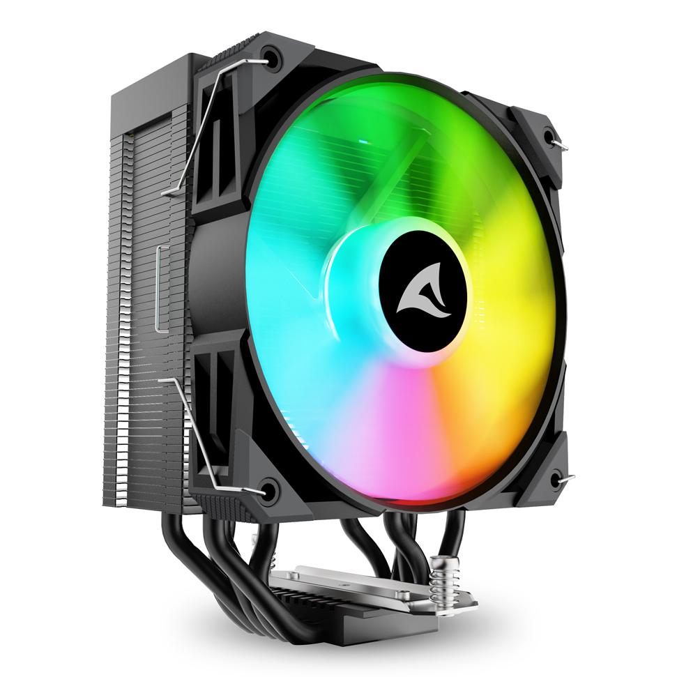 Sharkoon A50 RGB Procesador Refrigerador de aire 12 cm Negro 1 pieza(s)