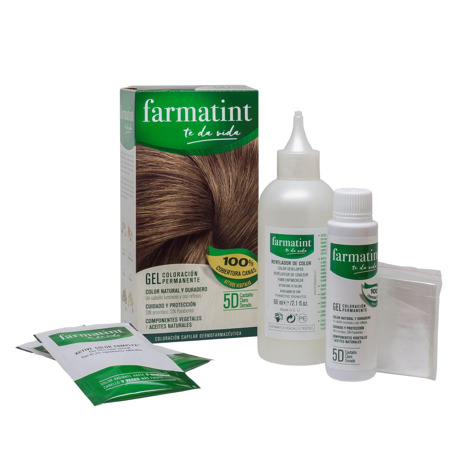 Gel 5D Castaño Claro Dorado 150 ml  Farmatint