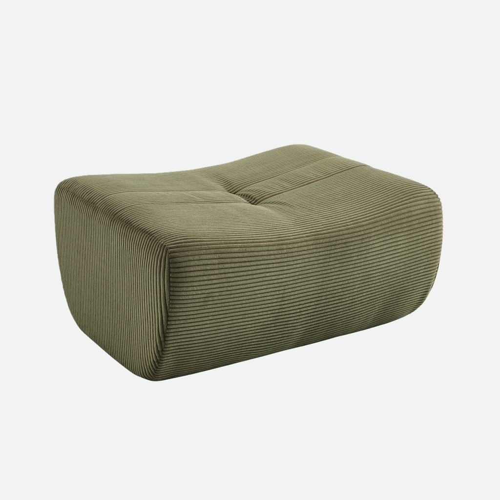 sweeek - Puff, reposapiés para butaca Sokol terciopelo de pana gruesa , Sokol pana , 88x70x35