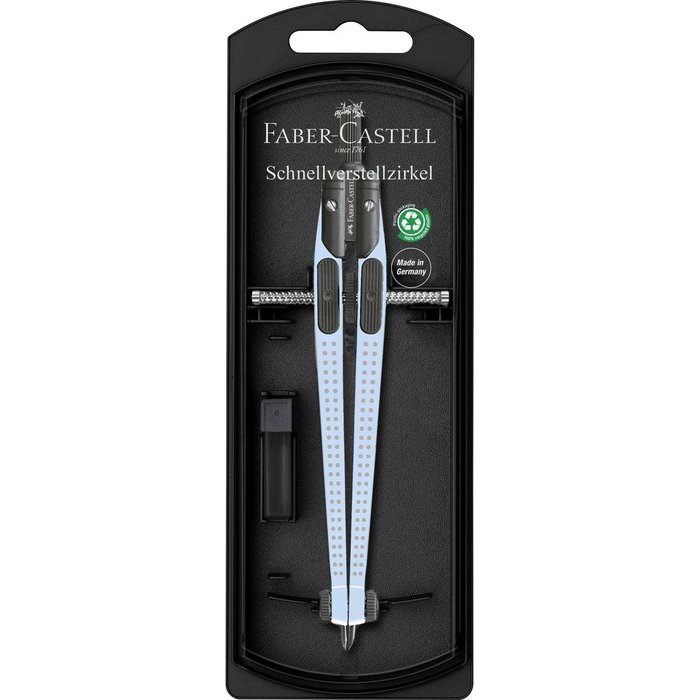 FABER COMPAS FABER CASTELL GRIP AJUSTE RAPIDO AZU CIELO SKY BLUE