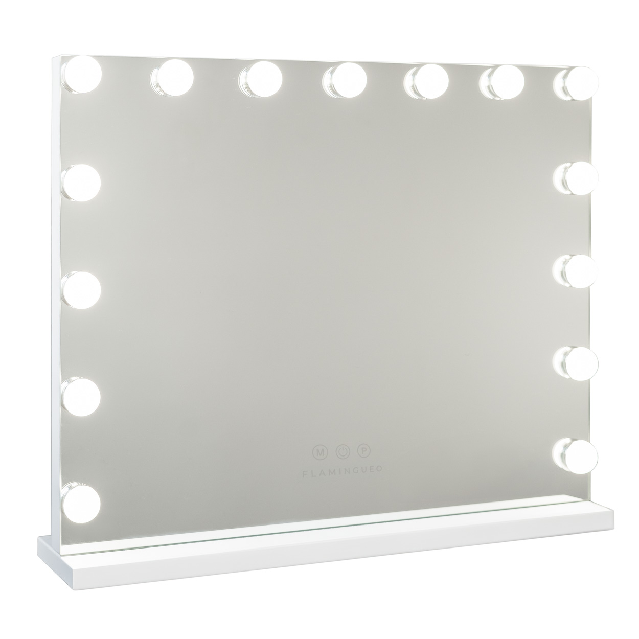 Flamingueo Espejo Maquillaje Con Luz Led Espejo Tocador de Maquillaje Con Luz 15 Bombillas LED Espejo con Luces USB Espejo con Luz 3 Modos Espejo Maquillaje Con Luz Grande