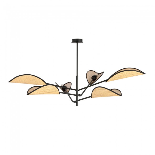 Wonderlamp Lámpara de techo Cano Ratán (6 luces)