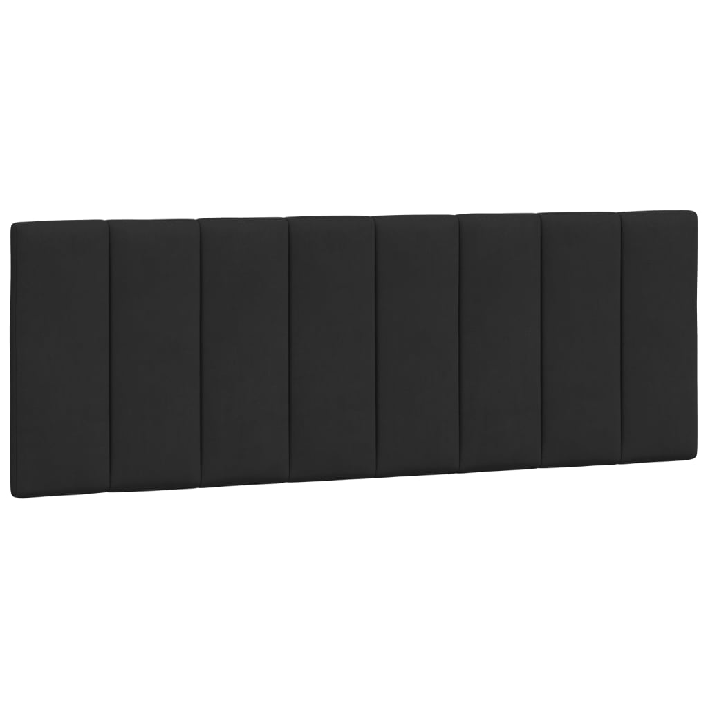 vidaXL Cabecero de cama acolchado Hanko terciopelo negro 140 cm