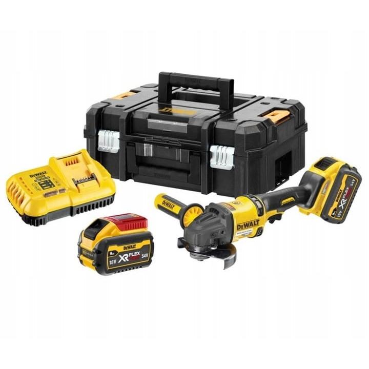 AMOLADORA ANGULAR INALÁMBRICA 125 MM FLEXVOLT 54 V 2*9.0AH - DW DCG418X2