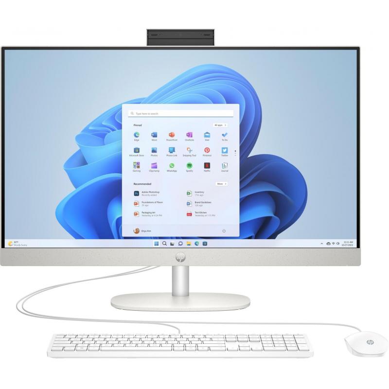 PC todo en uno HP 27-cr0005ng de 68,6 cm (27 pulgadas) (AMD Ryzen™ 3 7320U, 8GB de RAM, 512 GB SSD, Full HD, Win11 Home)