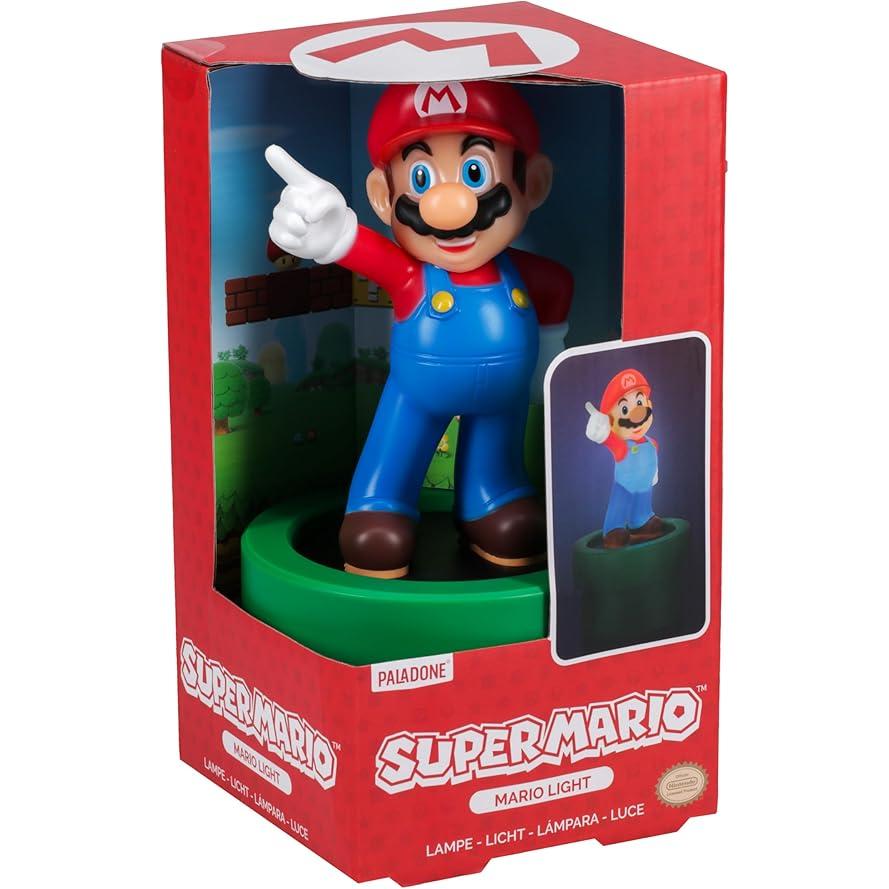 Lampara Quitamiedos Paladone Super Mario con LUZ 20Cm Pilas AAA PP3437NN