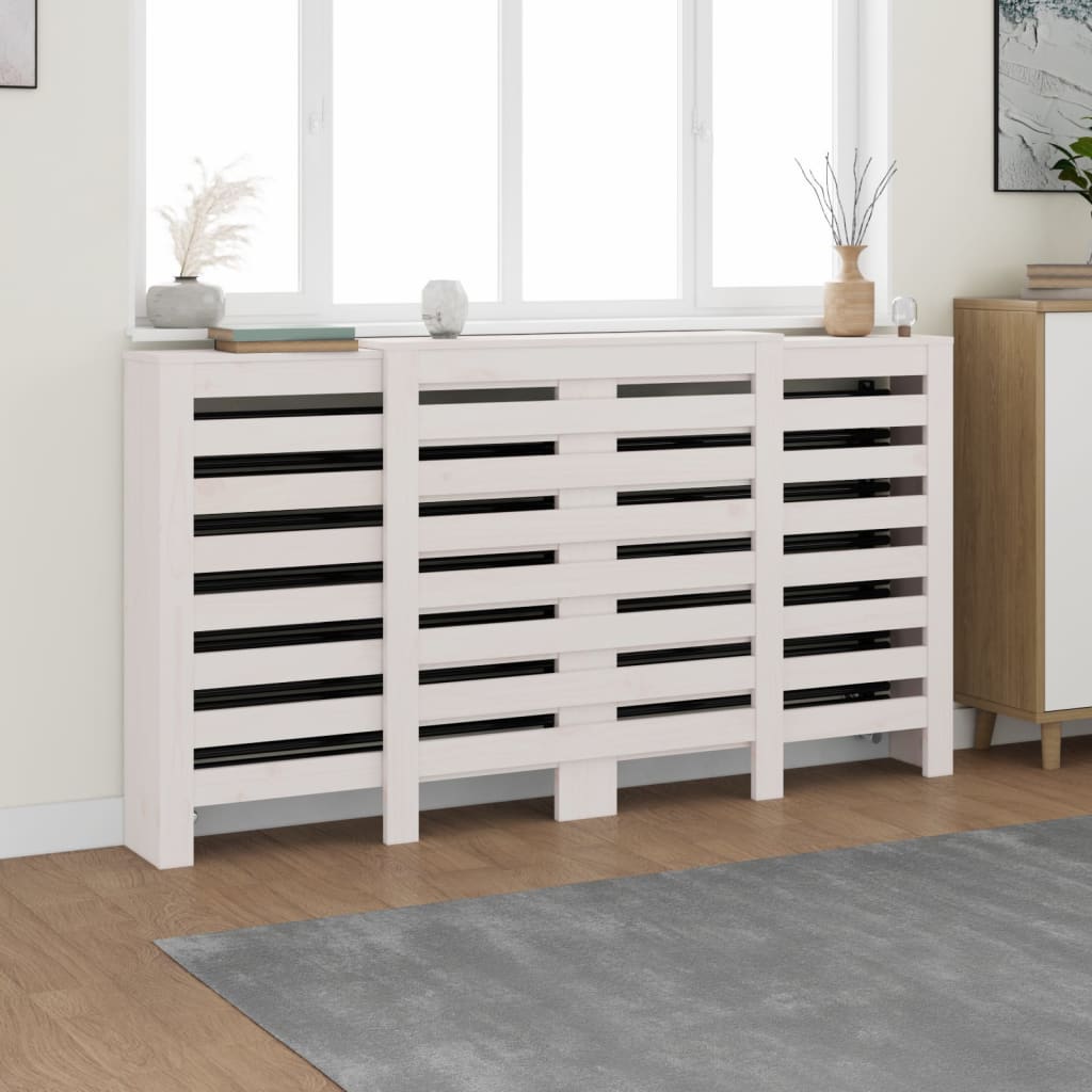 vidaXL Cubierta de Radiador Estantería Calefacción Color Natural,  Blanco,  Gris y mas