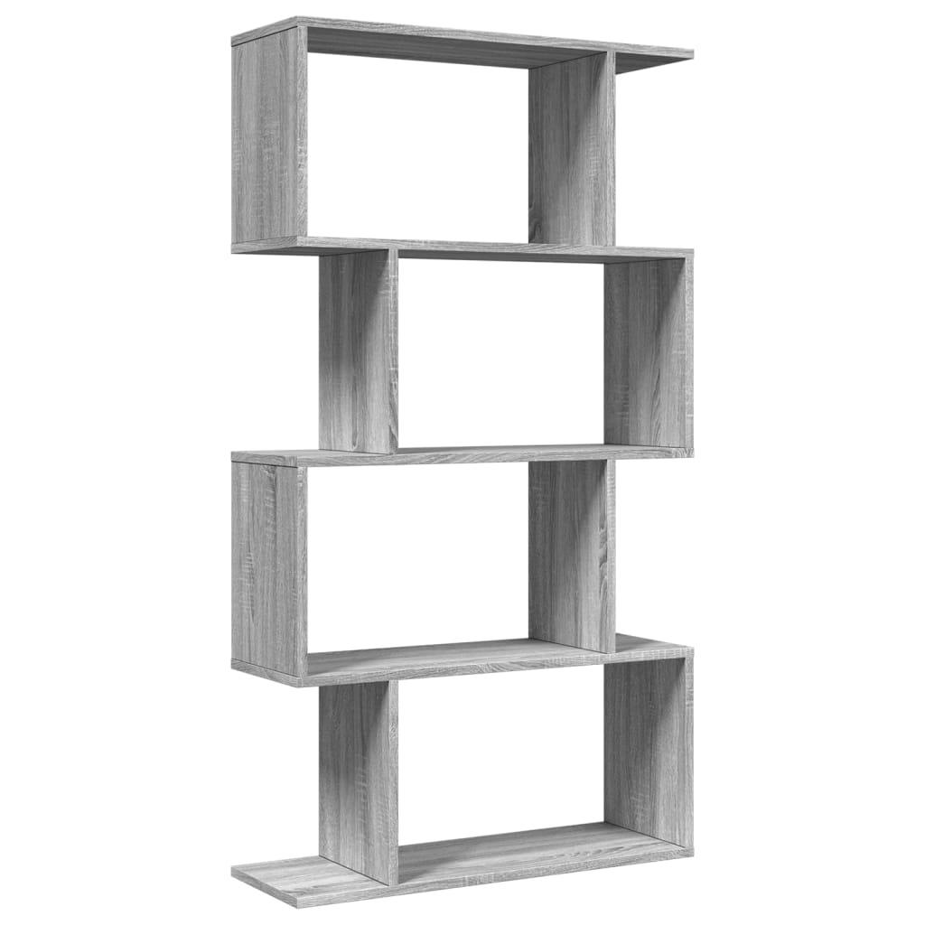 vidaXL Librería divisora 4 niveles madera 70x24x129 cm Multicolor