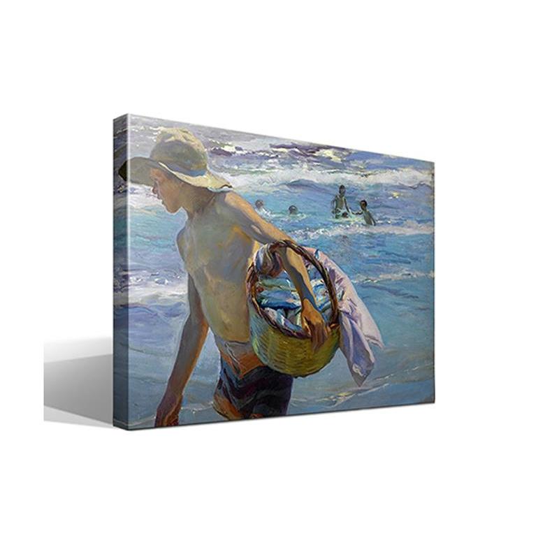 Cuadro de Sorolla en Lienzo de Algodón - Impresión de Alta Resolución - Bastidor de Madera - Fabricado en España