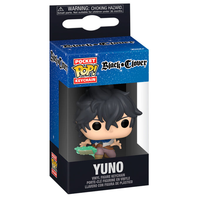 Funko Pop! Keychain: Black Clover - Yuno - Minifigura de Vinilo Coleccionable Llavero Original - Relleno de Calcetines - Idea de Regalo- Mercancia Oficial - Anime Fans - Minifigura
