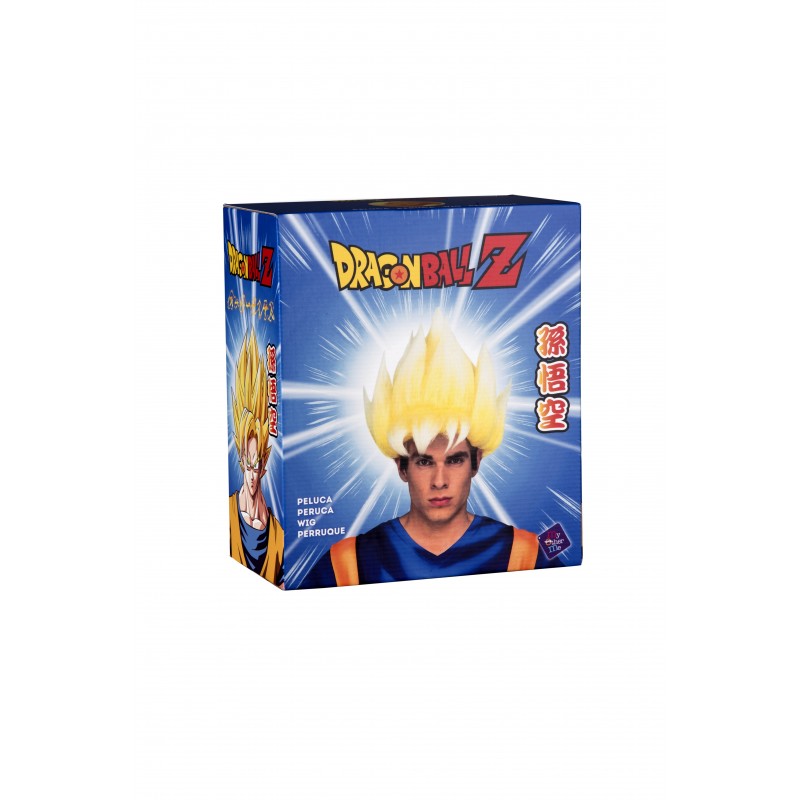 Peluca de Son Goku Saiyan en caja para adulto por 29,00 €