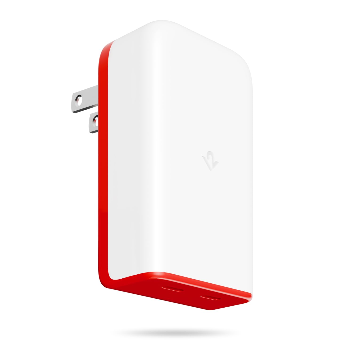 Twelve South PlugBug - Bloque de carga de viaje de 50 W, 2 puertos USB tipo C, carga rápida para iPhone, iPad, MacBook y más, con Apple Find My Integration, clavijas plegables y adaptadores para EE