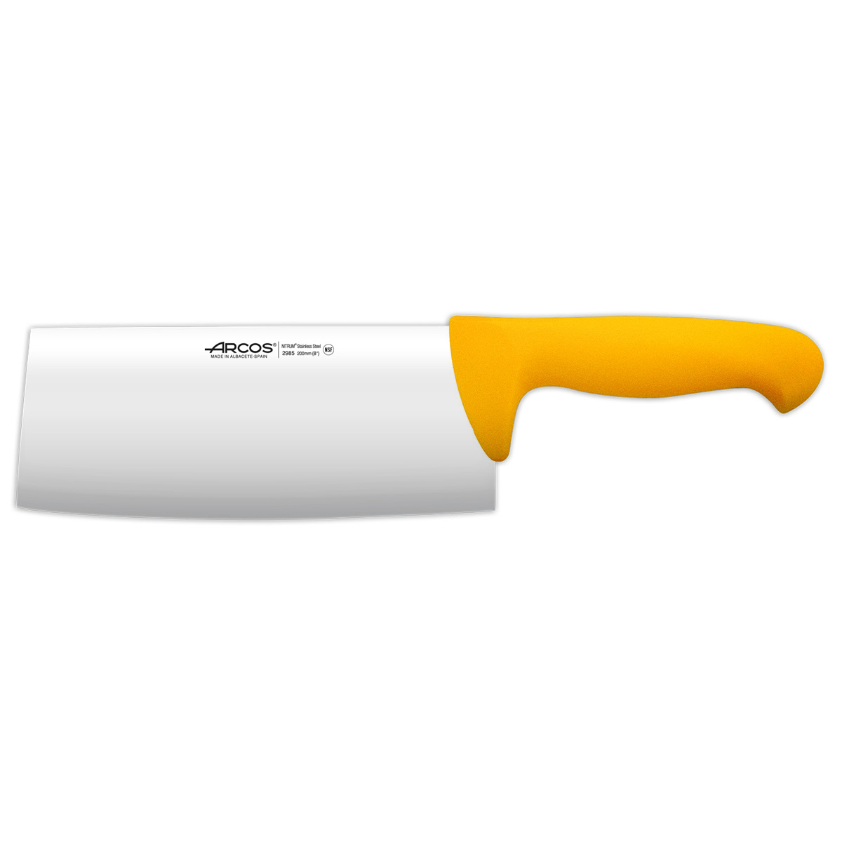 Cuchillo para Carne Arcos Nitrum de 20 Cm con Mango Ergonómico Amarillo