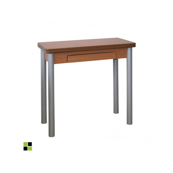 MOMMA HOME Mesa de Cocina de Madera - Modelo RIBETA - Medidas 80 x 40/80 x 78 cm Raíz Mesas de Cocina Inicio Muebles de cocina Mesas de cocina rectangulares Mesas de cocina extensibles MommaHome