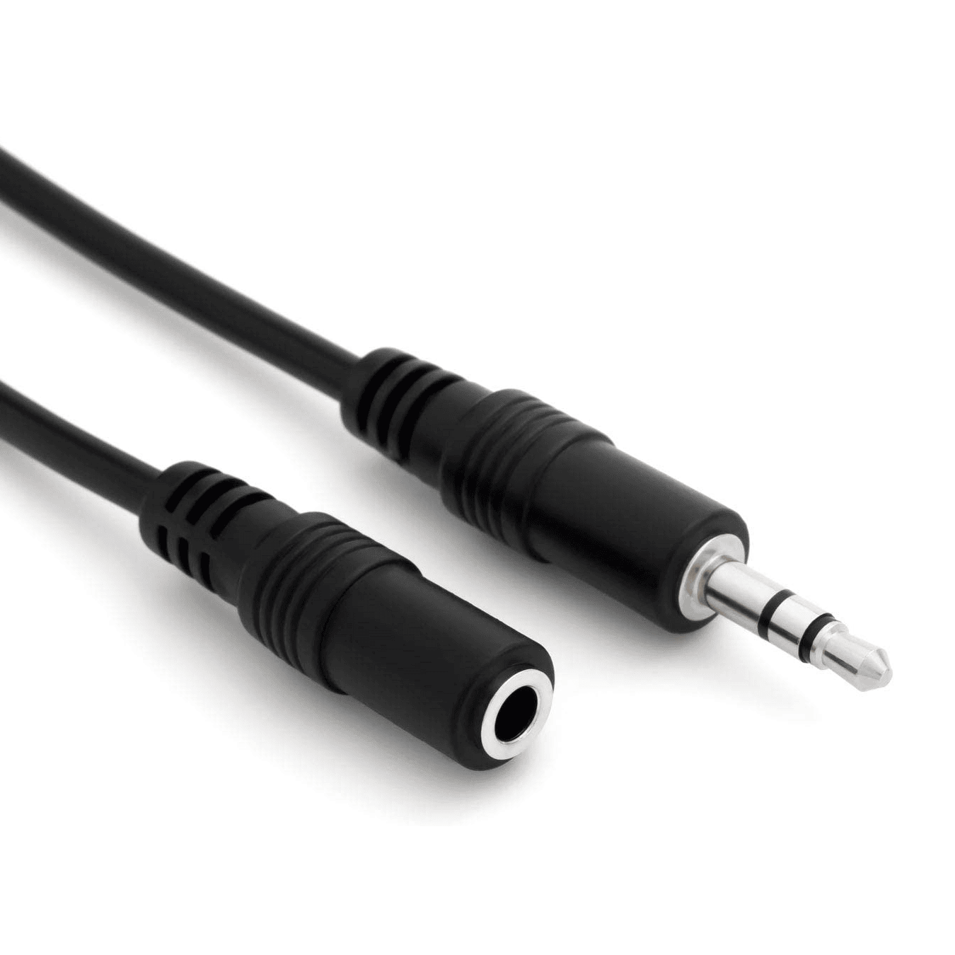 CABLEPELADO Cable Audio alargador Extensor | Jack Audio Estéreo 3,5 mm Macho a Hembra | Cable alargador de Audio estéreo | para Altavoces, Auriculares, Móvil, Tablet, MP3 | Negro | 1 Metro