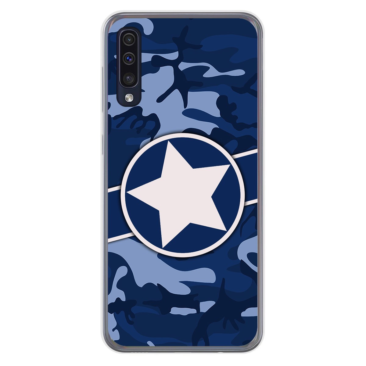 Tumundosmartphone Funda Gel Tpu para Samsung Galaxy A50 / A50s / A30s diseño Camuflaje 03 Dibujos