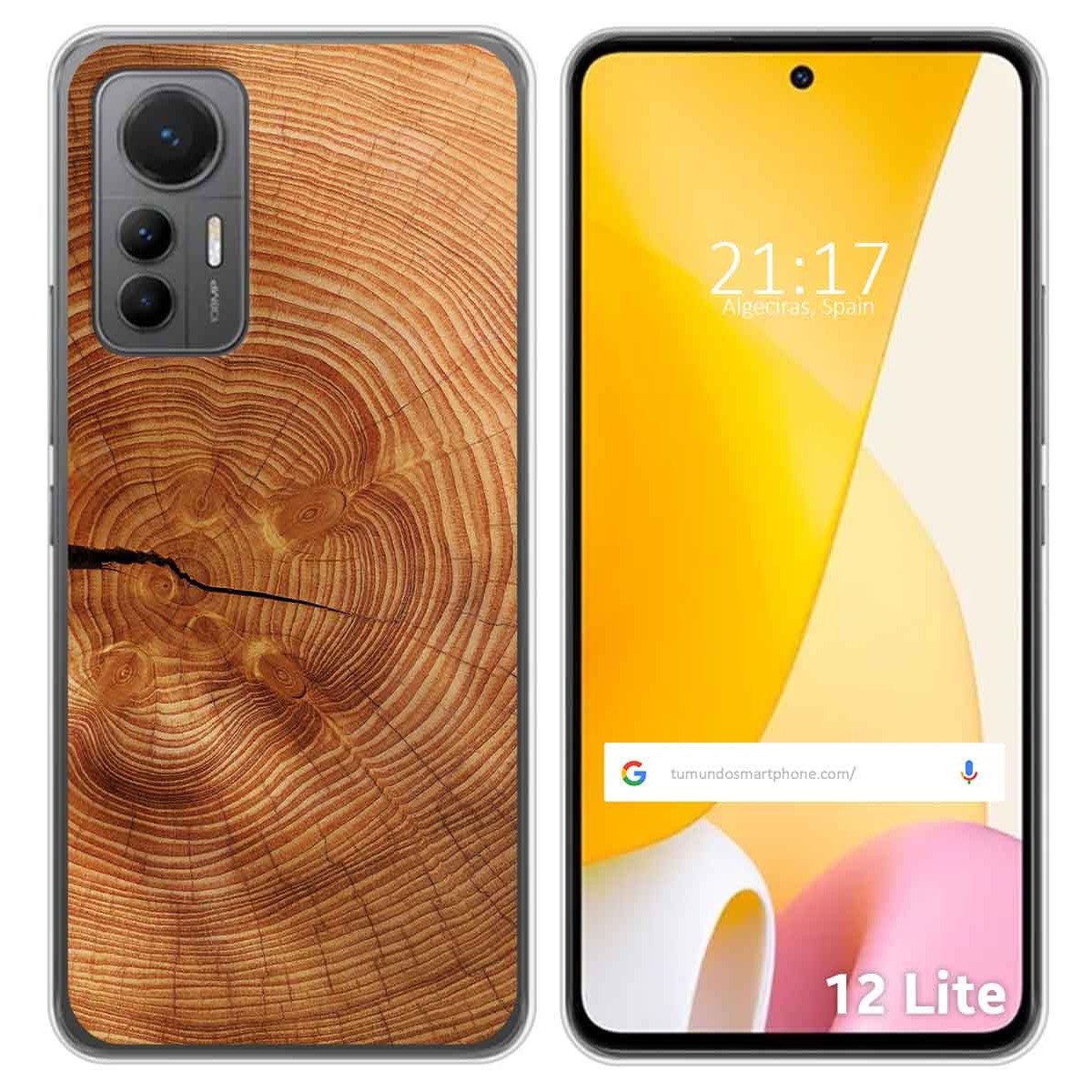 Funda Silicona para Xiaomi 12 Lite 5G diseño Madera 04 Dibujos