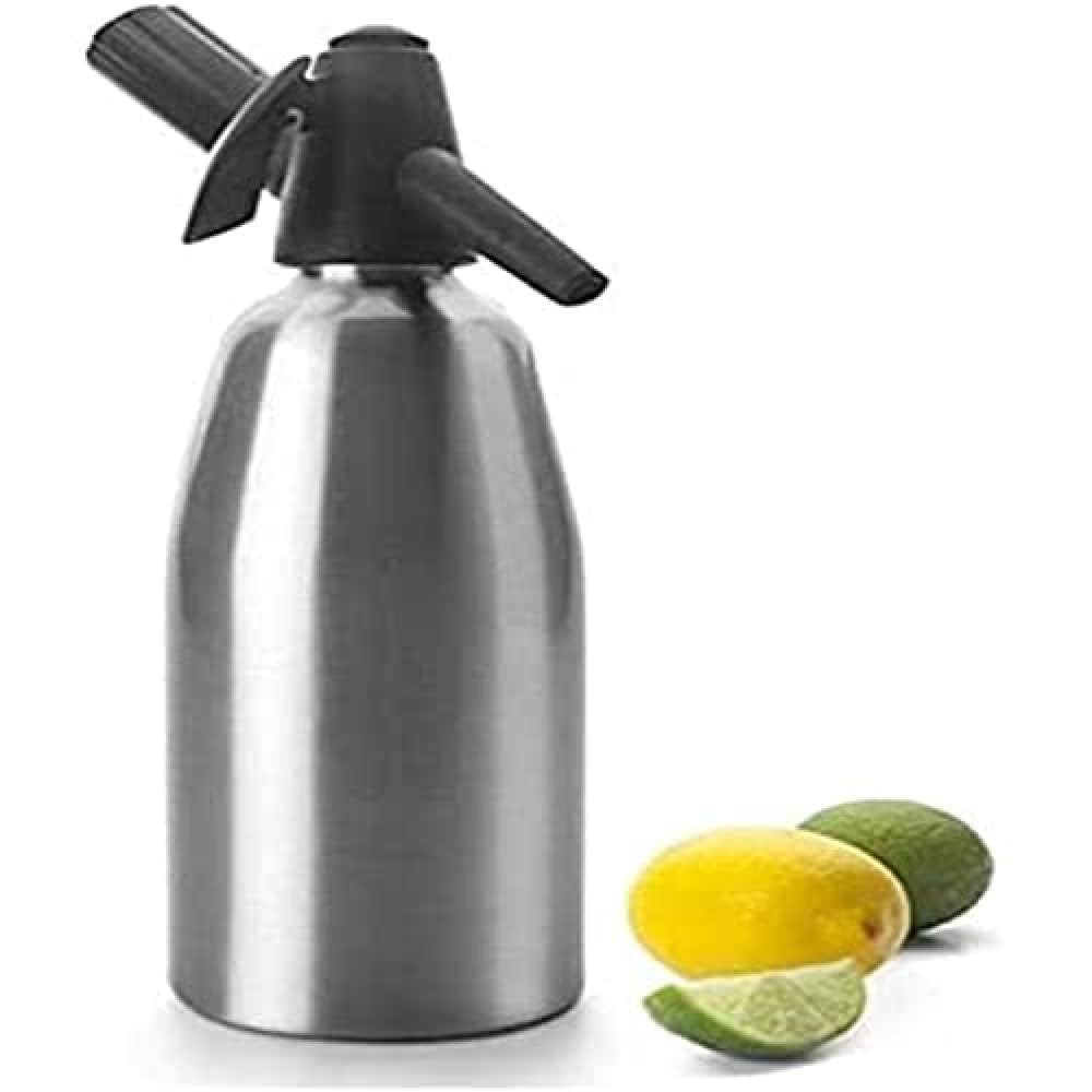 IBILI Soda Sifon 800 ml, Aluminio, metálico, 10x10x32 cm