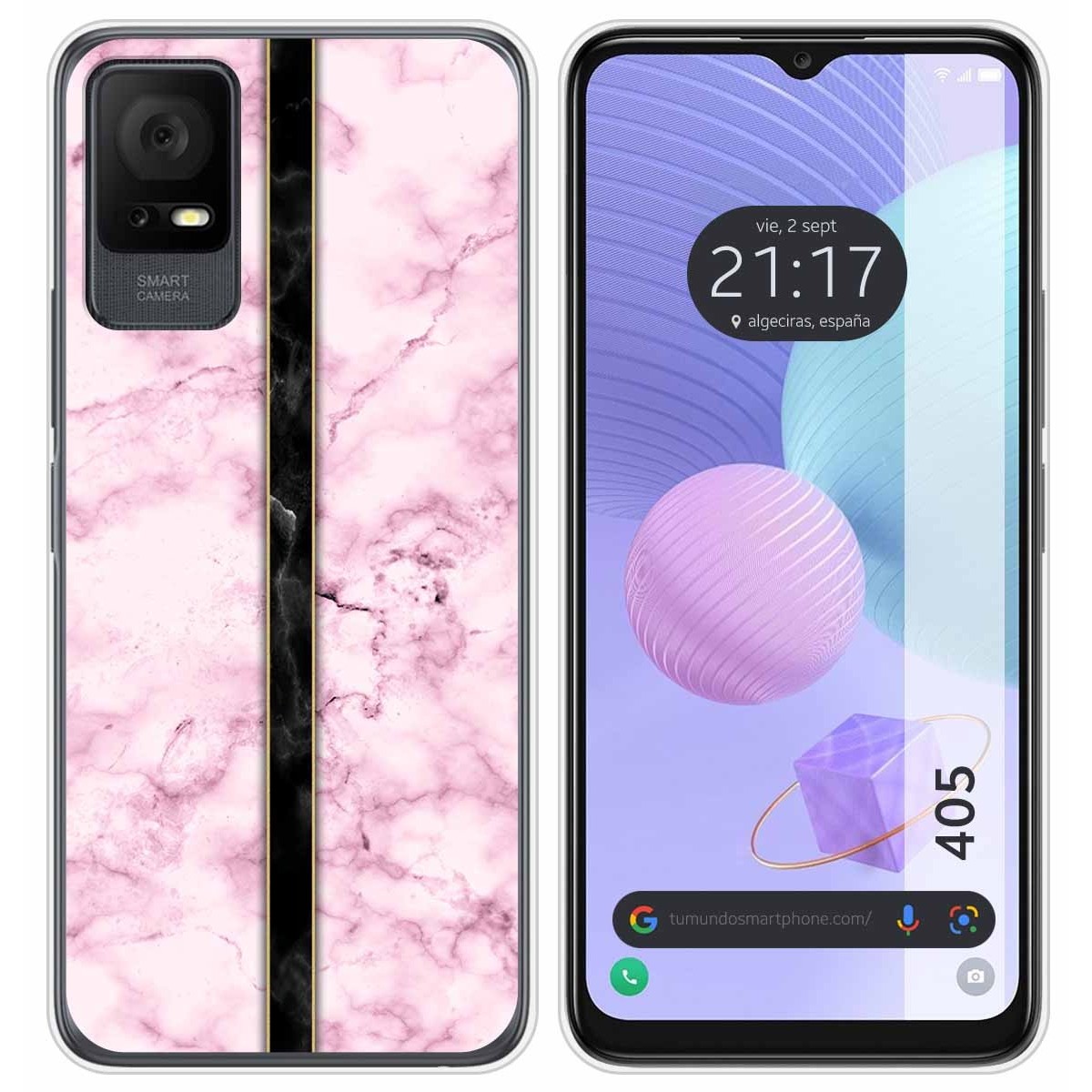 Funda Silicona para TCL 405 diseño Mármol 04 Dibujos