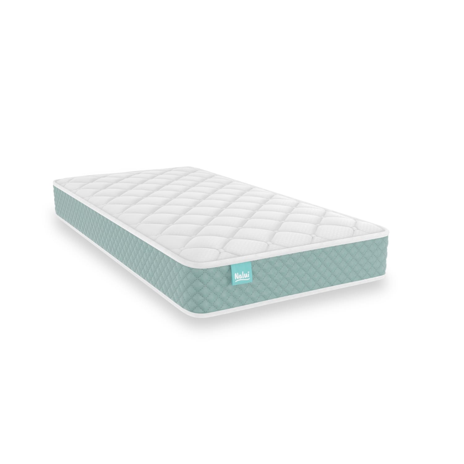 Colchón Cuna Baby One Verde Aguamarina ±12cm | Certificado Oeko-Tex® | Hecho en España