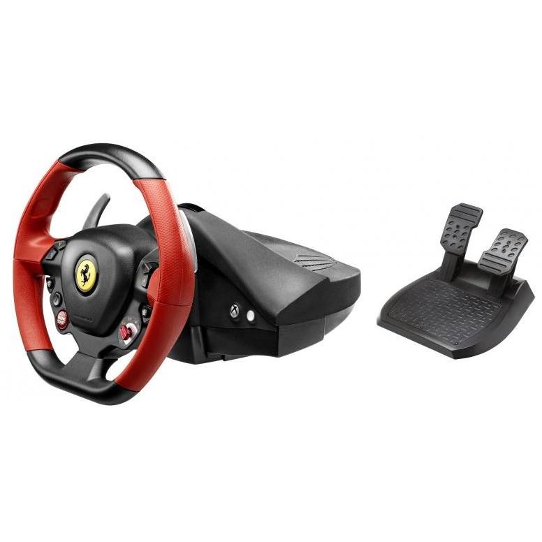 Thrustmaster Ferrari 458 Spider Volante + Pedales Xbox One Negro, Rojo