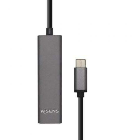 Hub USB Tipo-C Aisens A109-0403/ 4xUSB
