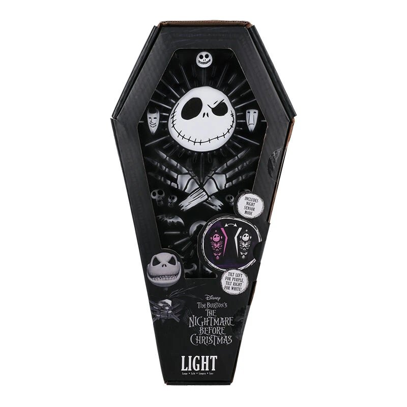 Paladone - Lámpara 3D Pesadilla Antes de Navidad Jack Ataud PP12801NBC con tecnología LED, diseño coleccionable para fans de cine y cultura pop, ideal como decoración o regalo
