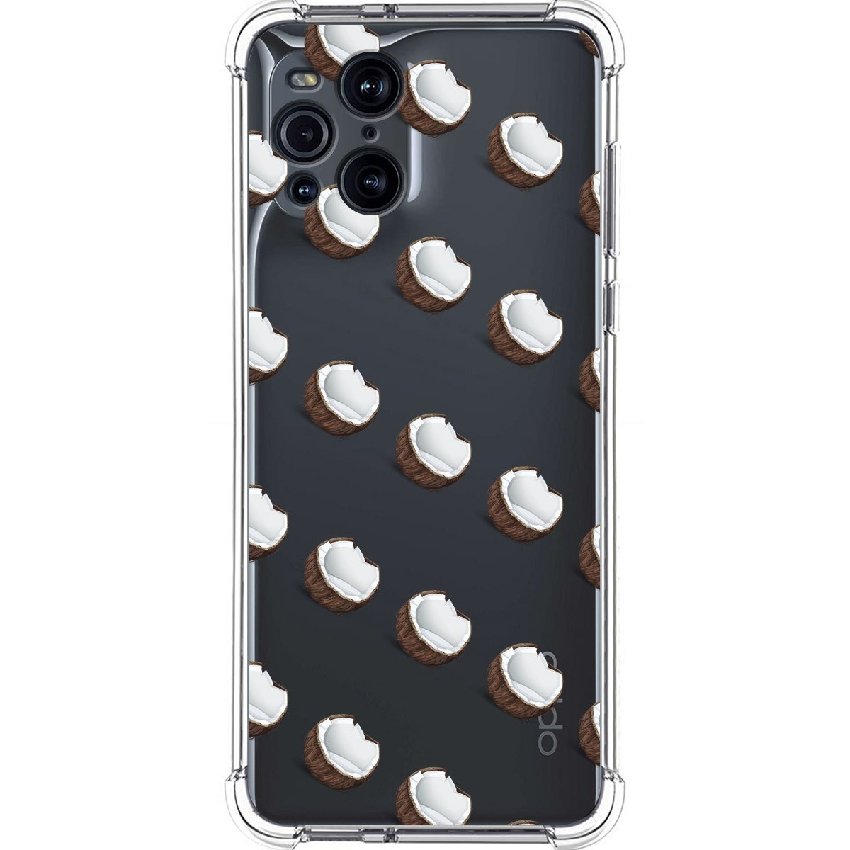 Tumundosmartphone Funda Silicona Antigolpes para Oppo Find X3 Pro 5G diseño Cocos Dibujos