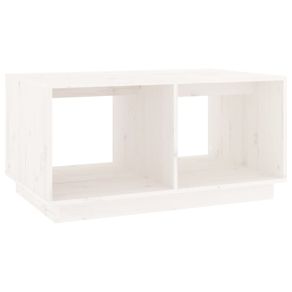 Vidaxl Mesa de Centro Madera Maciza de Pino 80x50x40 Cm Natural