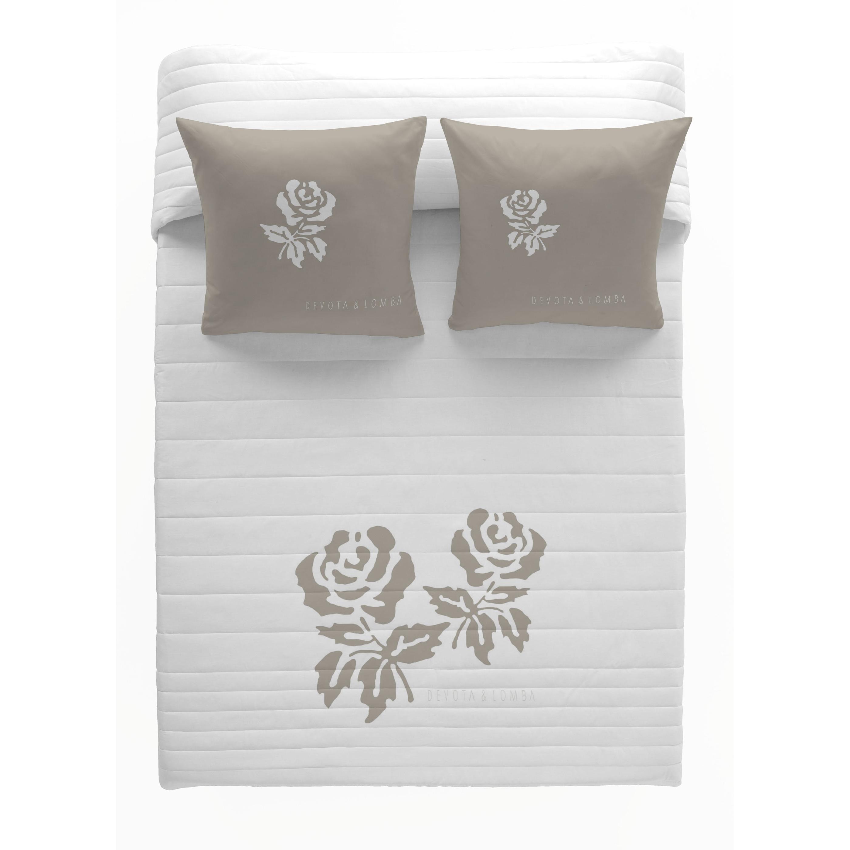 COLCHA BOUTI 100% ALGODÓN ROSES LINO DEVOTA & LOMBA FABRICADO EN ESPAÑA