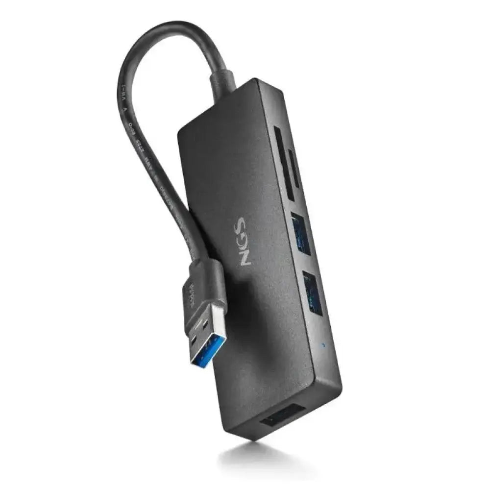 NGS IHUB READER HUB USB-A 3.2 5000Mbit/s a 3x USB 3.0 / SD / MicroSD Negro