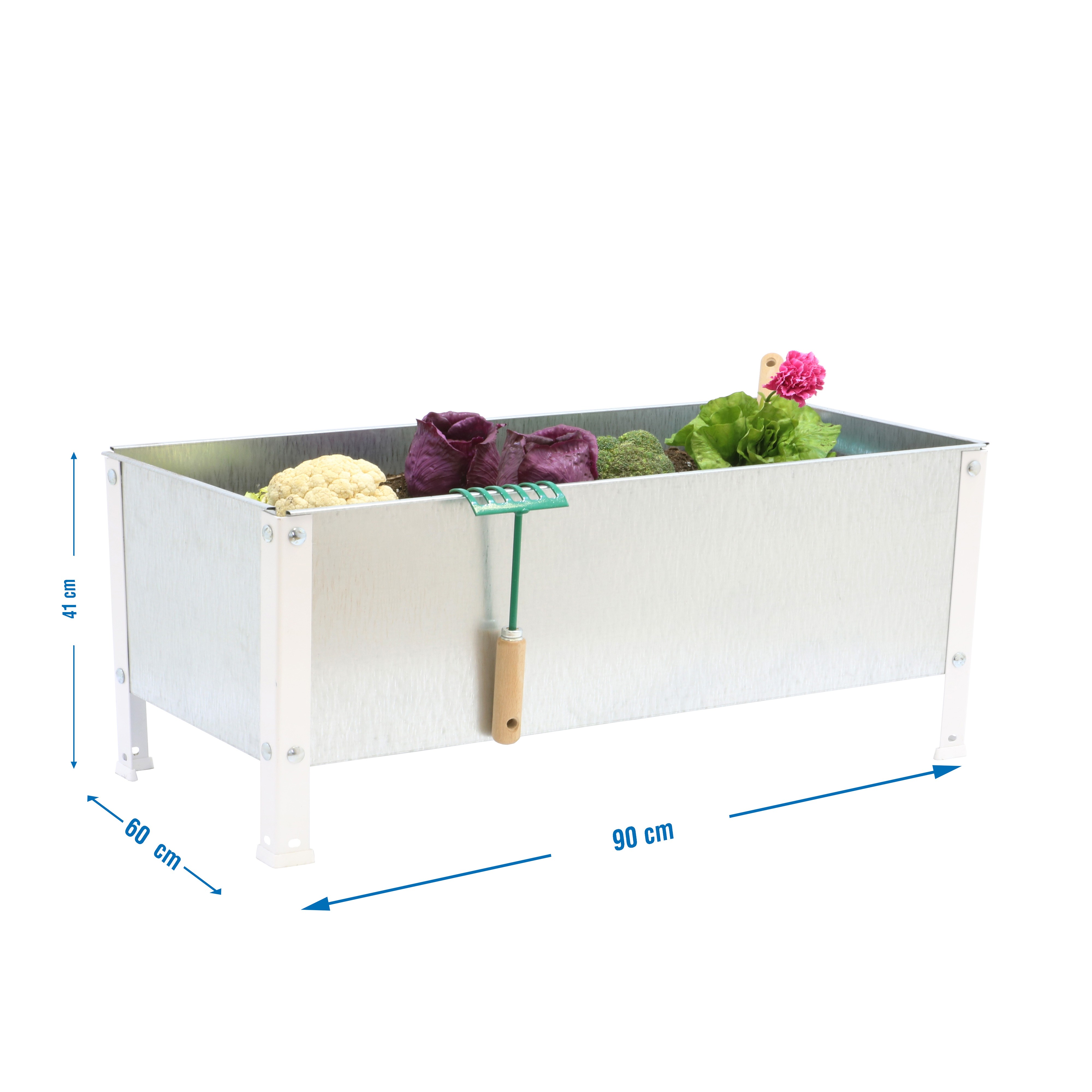 Estantería SIMONRACK Simongarden urban 410x900x600 blanc/galva-140l