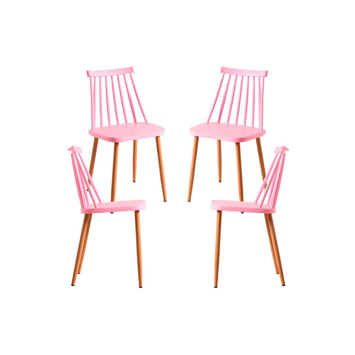 Regalos Miguel - Packs Sillas Comedor - Pack 4 Sillas Bik - Rosa
