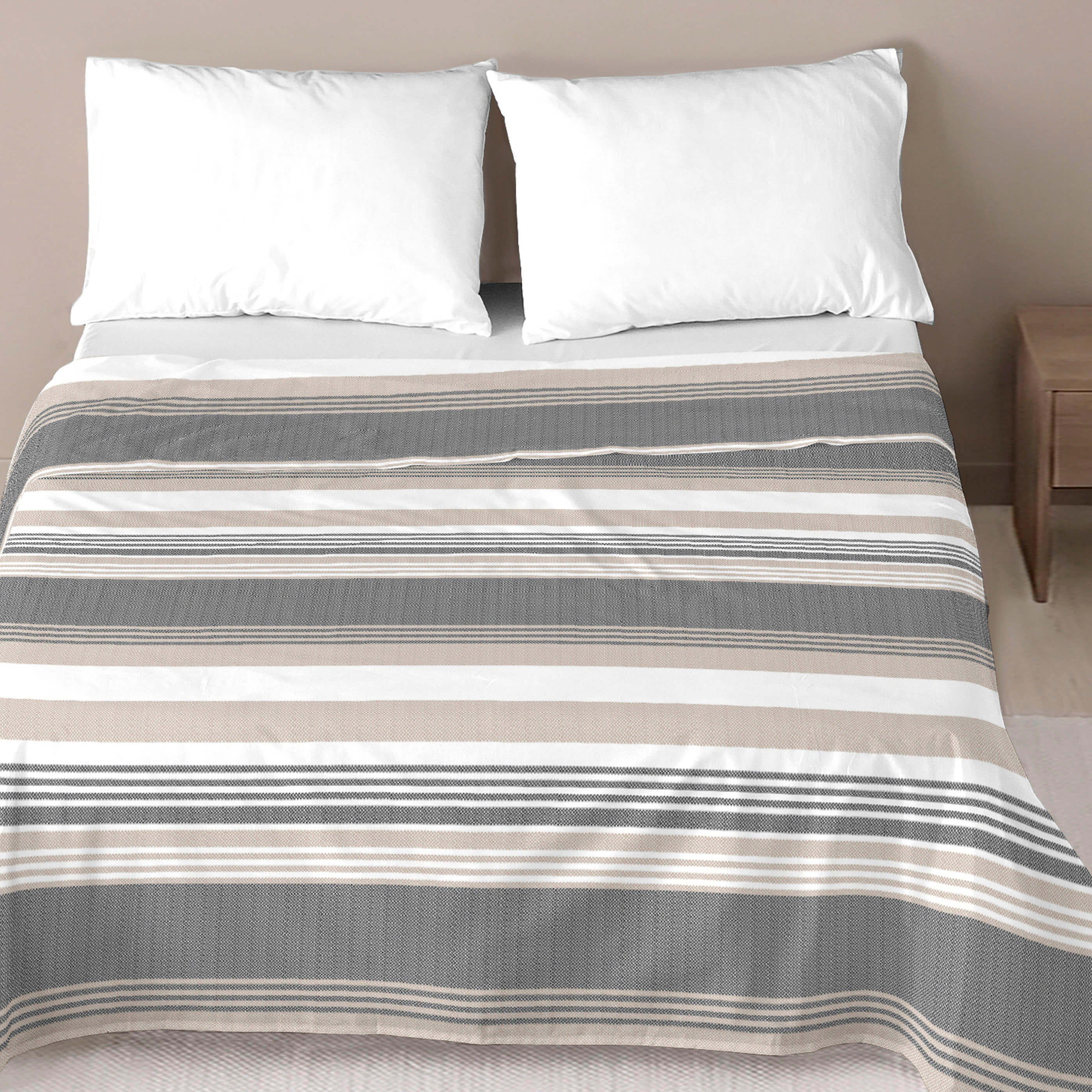 NATURALS - Juego de Sábanas Estampado 3/4 Piezas 100% Algodón Extrasuave - Incluye Sábana Encimera + 1 o 2 Fundas de Almohada + Sábana Bajera - Cama 90/135/150/180 - Fabricado en España