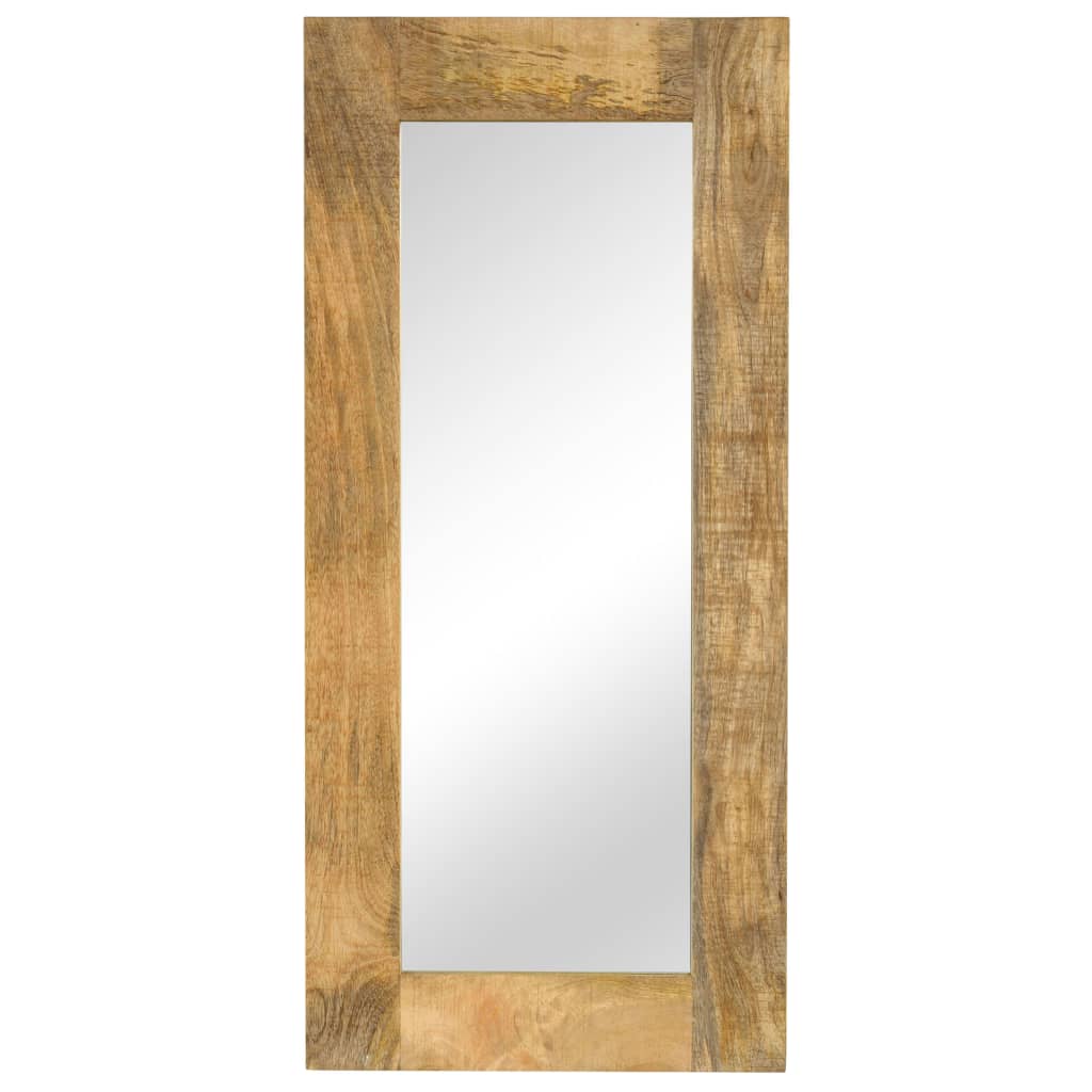 vidaXL Espejo de madera maciza de mango 50x110 cm