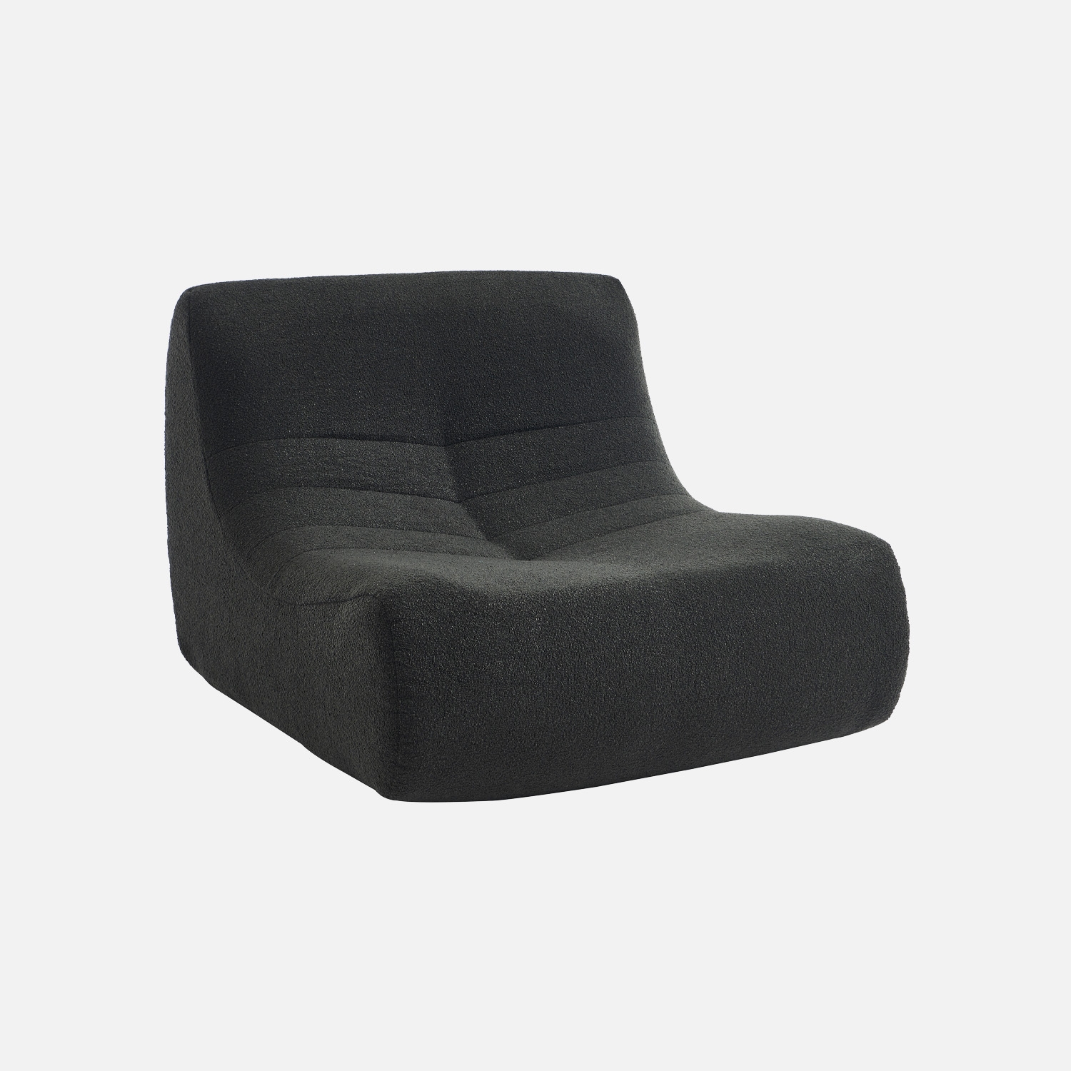 sweeek - Módulo para sofá modular en borreguito texturizado , Sokol borreguito , 91x105x72