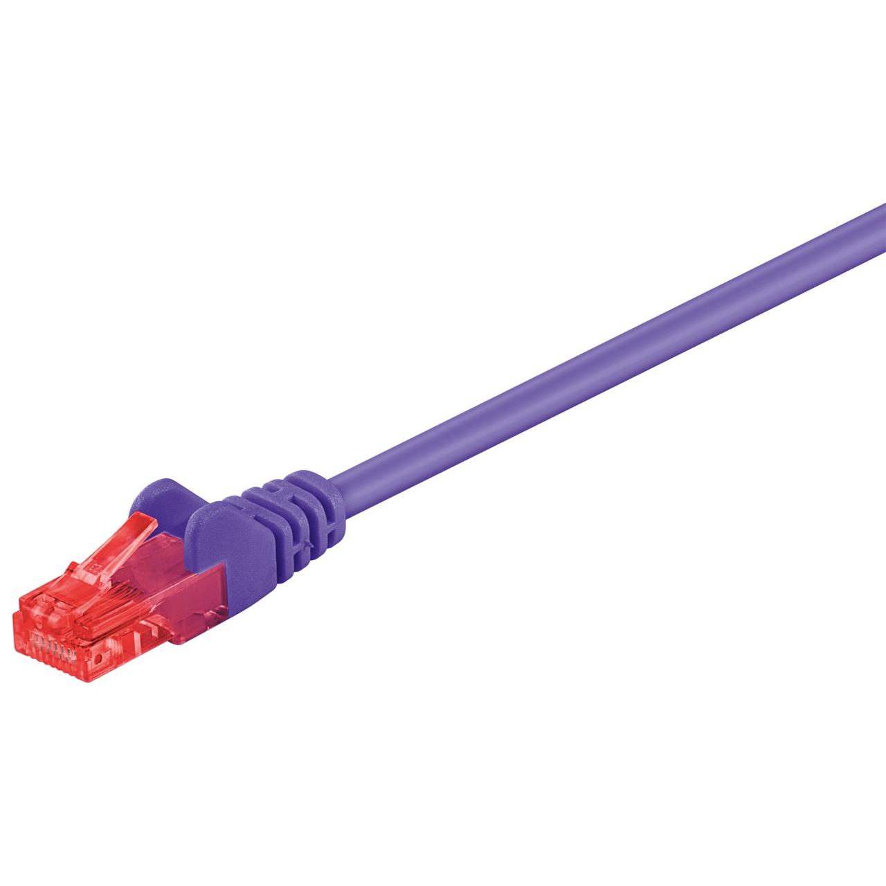 Goobay 10m 2xRJ-45 Cable cable de red Violeta Cat6