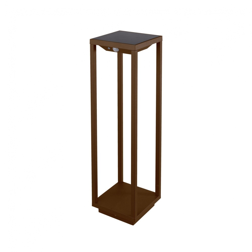 Farol solar para el hogar, 2,2 W, LED, funciona con pilas, IP54, color Zafferano corten