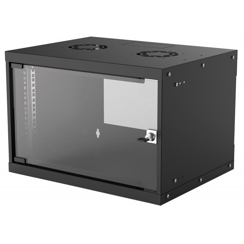 Intellinet 714143 armario rack 6U Bastidor de pared Negro