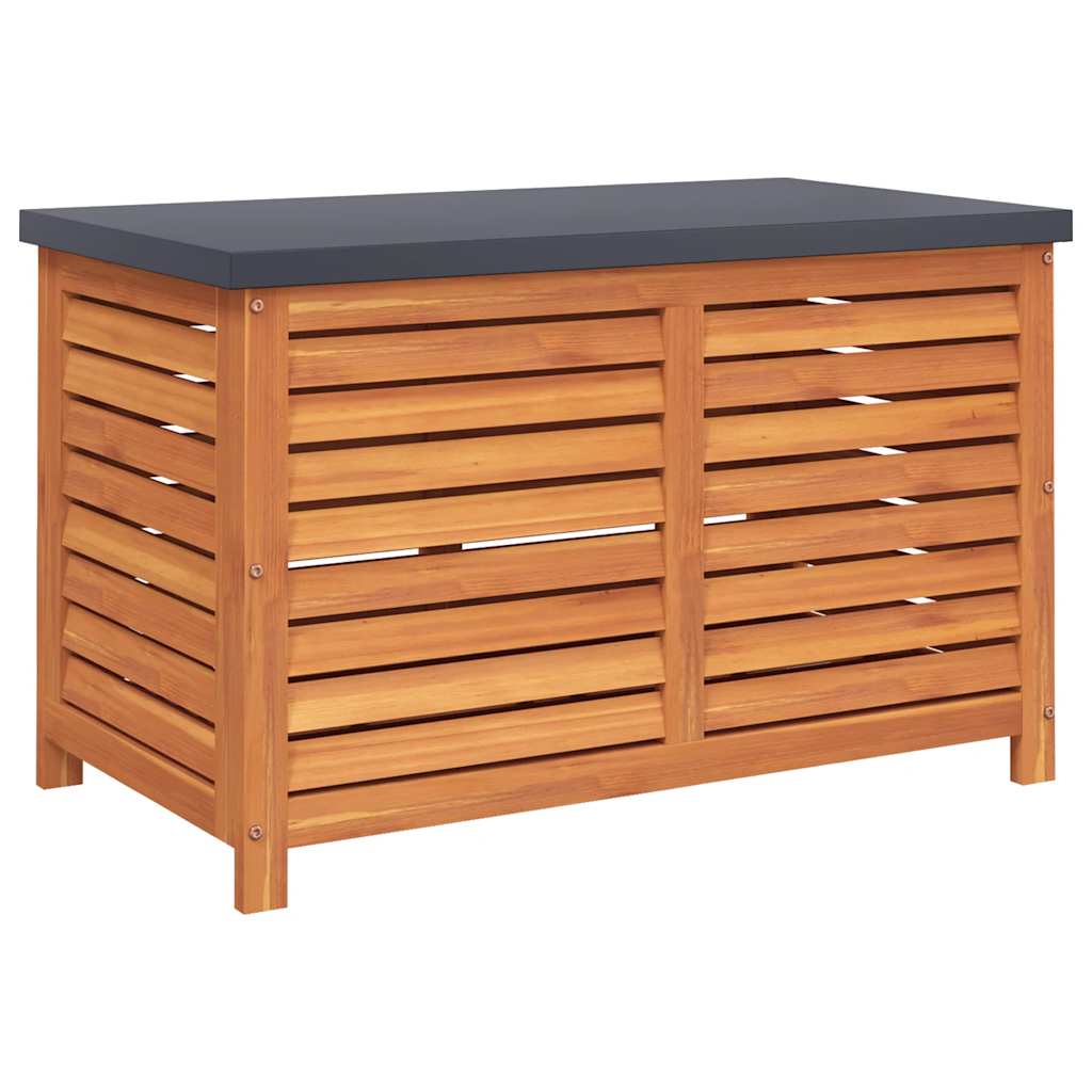 vidaXL Caja de almacenaje de jardín madera maciza eucalipto 60x50x55cm