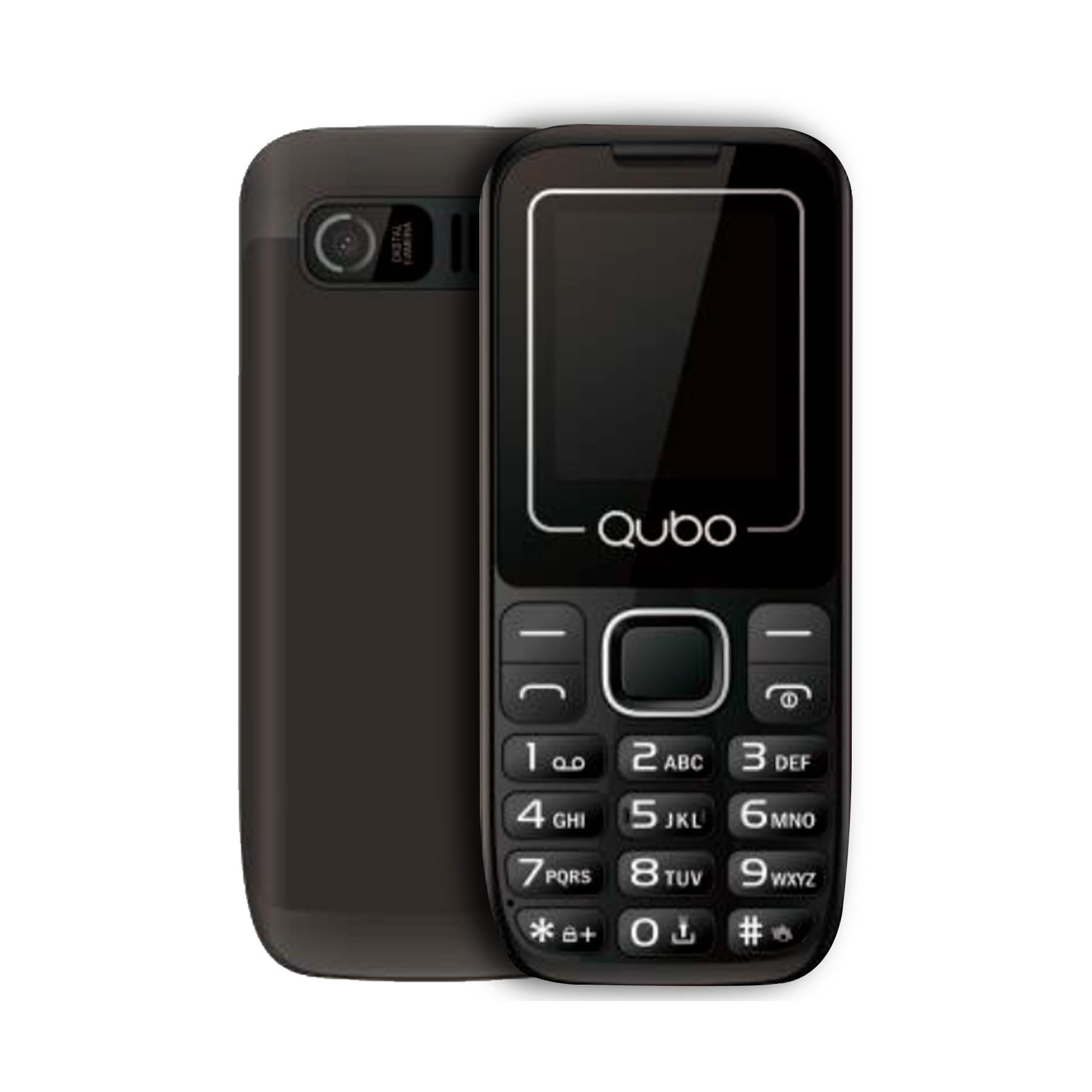 Qubo P180 - Móvil Básico y Senior - Pantalla 1.77 - Negro