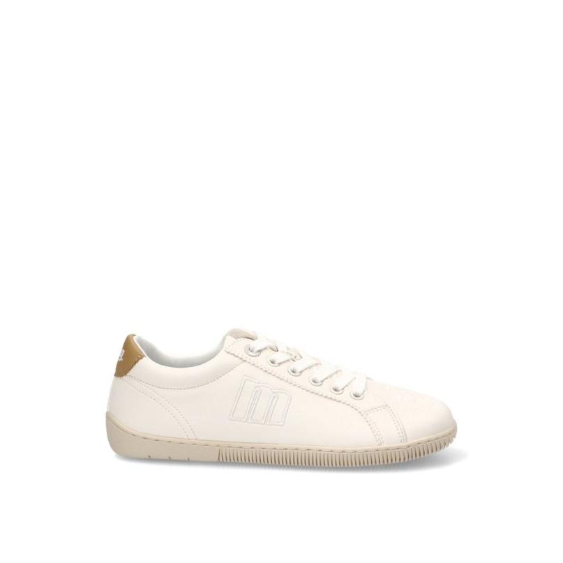 Zapatillas Respetuoso/barefoot Mustang - Mujer - Suela Plana - Modelo 60837 - Color Blanco