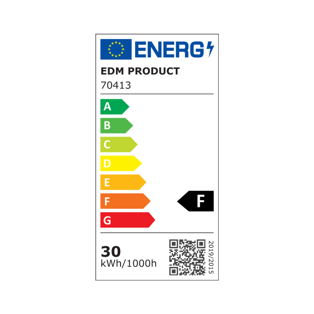 foco proyector led con tripode 30w 2370lm 4000k luz dia black series edm