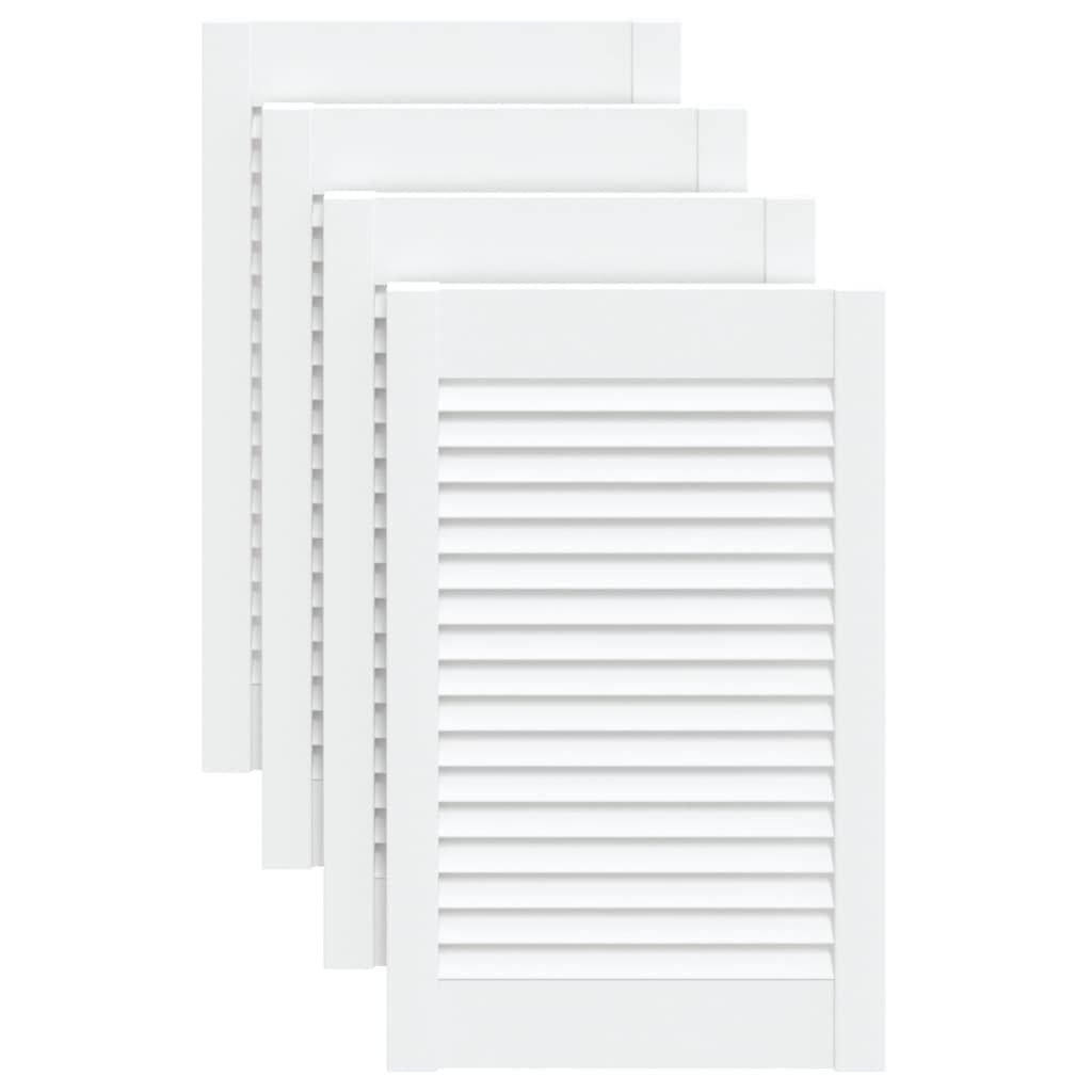 vidaXL 4x Puertas Persiana 61,5x39,4 cm Separador Color Blanco,  Natural, y mas