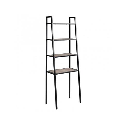 Estantería AROL Roble/Negro 65x38,5x180 Cm - Momma Home