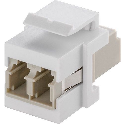 CABLEPELADO Keystone de fibra optica LC-Duplex, Conector modular LC-Duplex, Acoplador de fibra óptica LC-Duplex, Adaptador de fibra óptica LC-Duplex formato keystone, Keystone de conector Duplex
