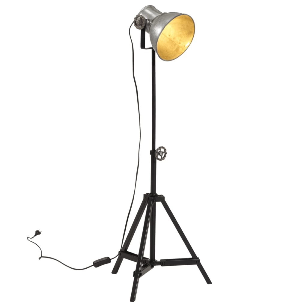 vidaXL Lámpara de pie desgastado 25 W E27 35x35x65/95 cm lámpara Color Multicolor,  Latón,  Negro y mas